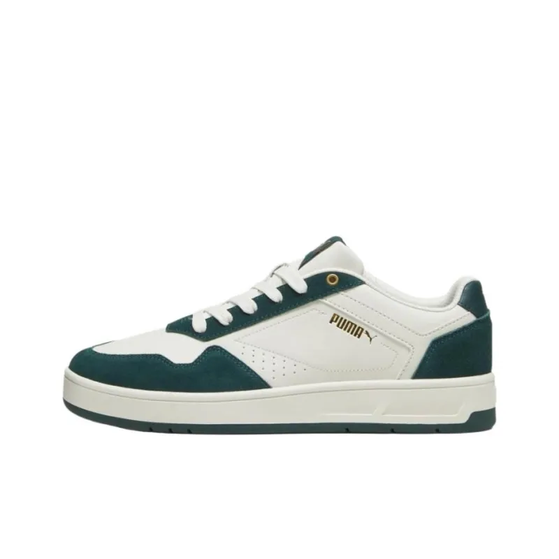 PUMA Anti Slip Wear Resistant Low Top Skateboard Shoes Men's White Green-0