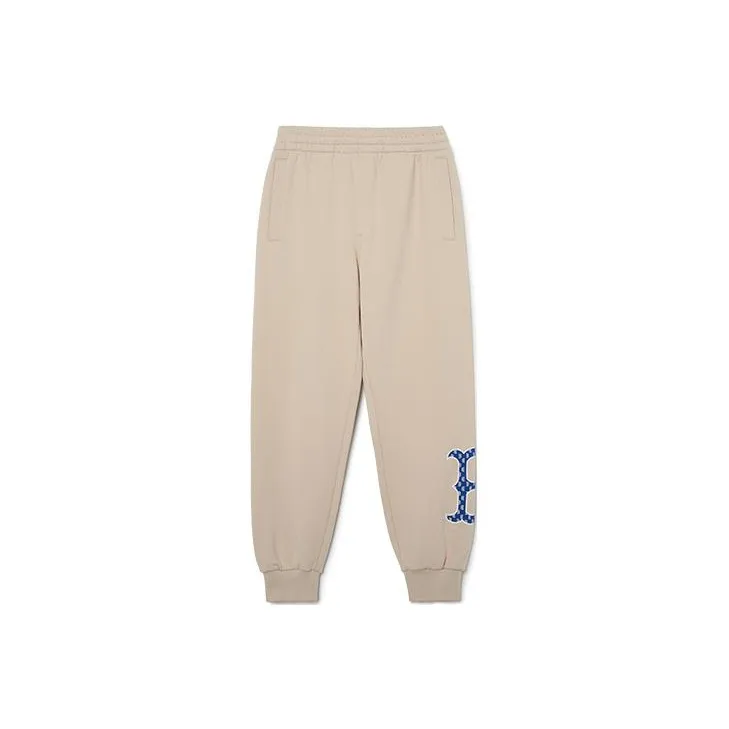 MLB Knitted Sweatpants Unisex Light Beige-0