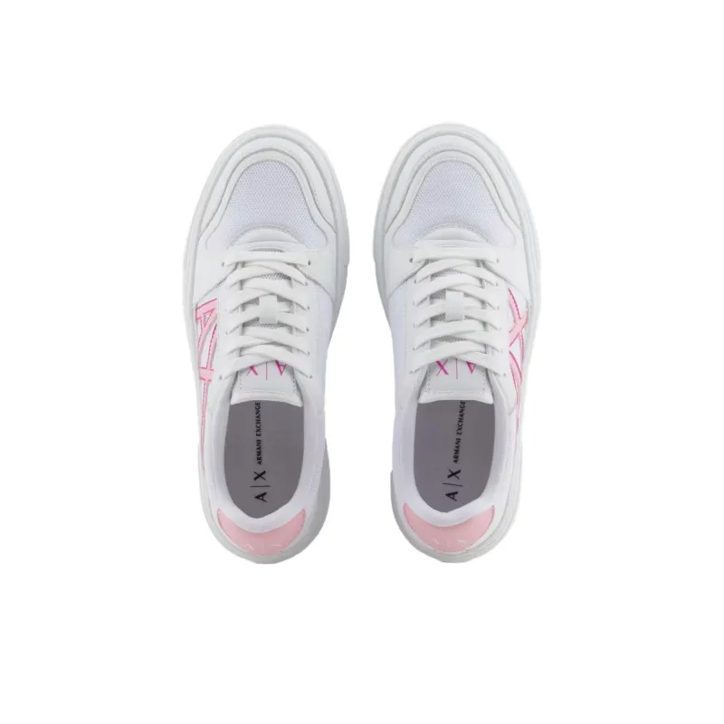 ARMANI EXCHANGEAE Low Top Skateboard Shoes Women's Pink-3