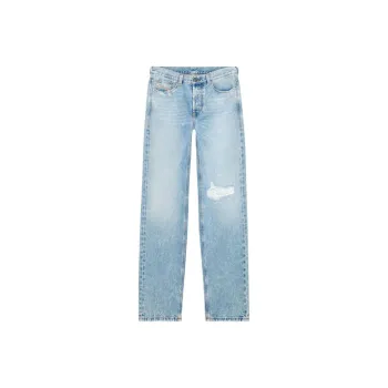 DIESEL 2010 D Macs 09j80 Distressed Straight Jeans