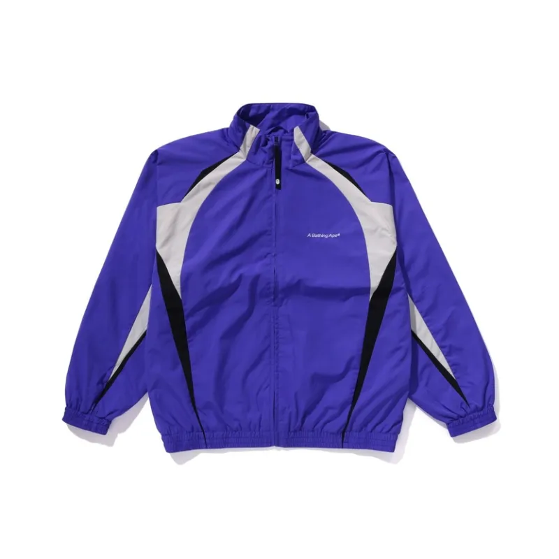 A BATHING APE Bathing Ape Logo Nylon Track Jacket-4