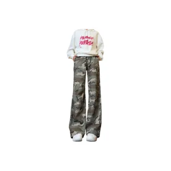 UPXIW Jeans Unisex Camouflage