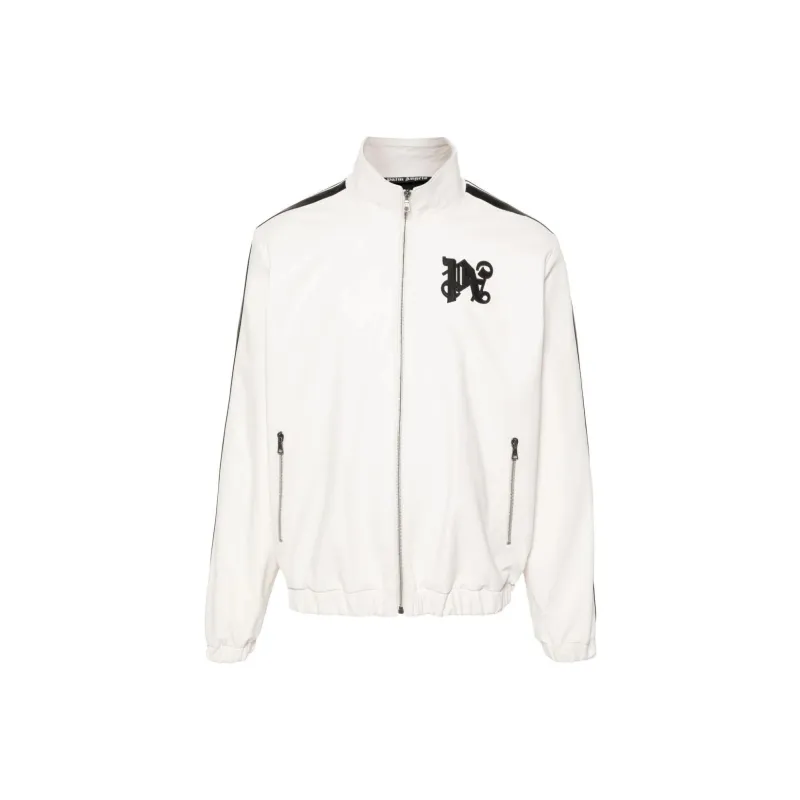 PALM ANGELS Monogram Patch Zip Up Jacket-0