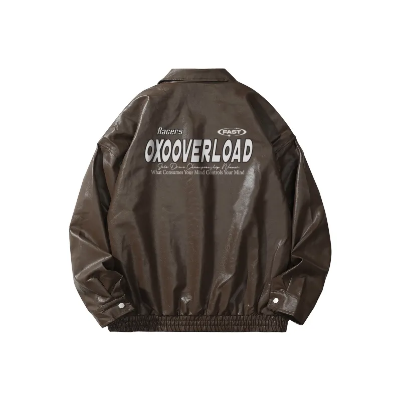 OXO OVERLOAD Leather Jacket Unisex-3