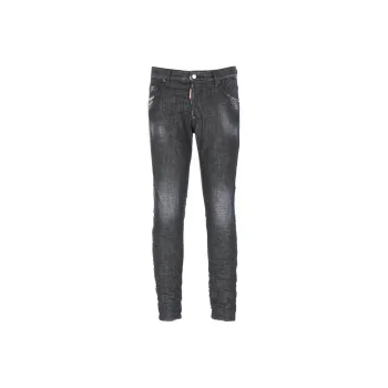DSQUARED 2 Logo Patch Distressed Skinny Jeans