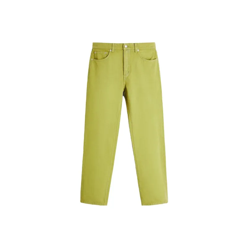 ZARA Jeans Men Yellow Green-0