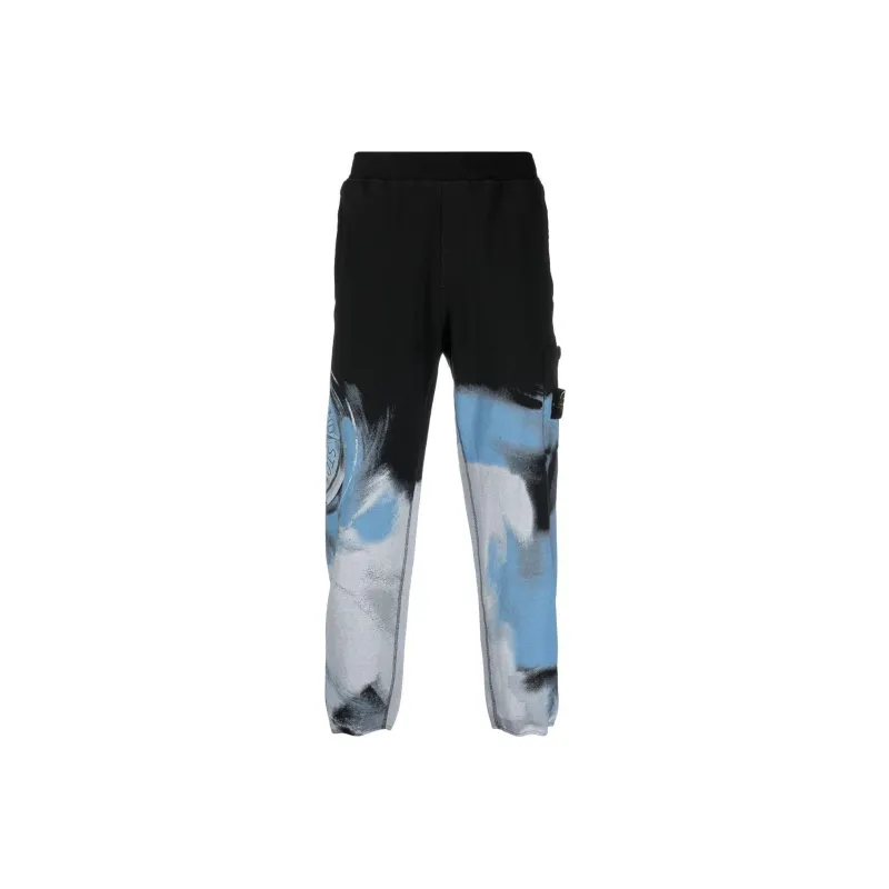 STONE ISLAND Knitted Sweatpants Men's Black-0