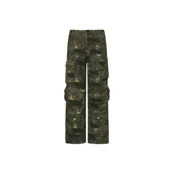 GTRG Jeans Unisex Army Green Camouflage