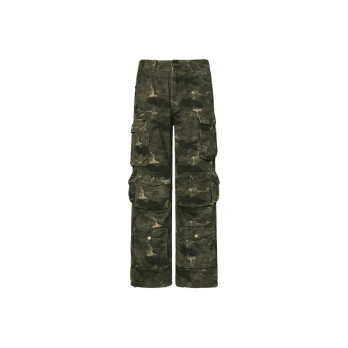 GTRG Jeans Unisex Army Green Camouflage