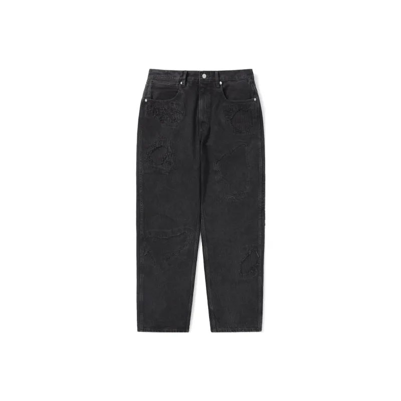 Thisisneverthat Felix The Cat Co brand Jeans Unisex Black-0