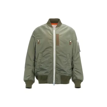 Sacai Zip Up Bomber Jacket