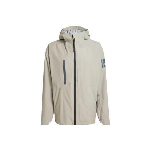 Adidas RAIN.RDYMYSHELTER 2.5-LAYER LIGHT Jacket Men's Light Sesame Gray Umber