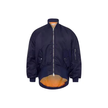 JW Anderson Oversized Curved Hem Bomber Jacket