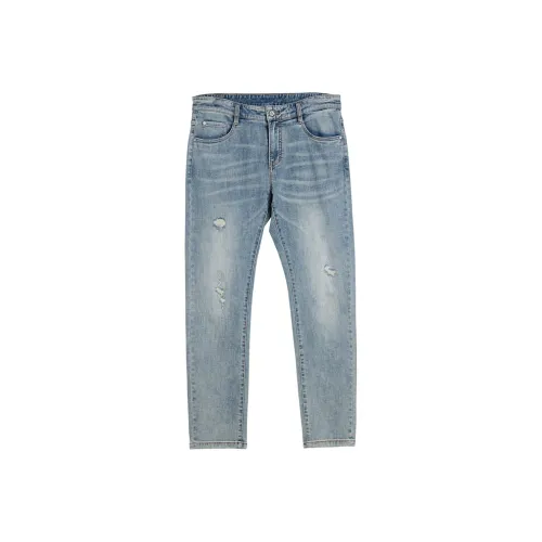 DAVID NAMAN SS24 Jeans Men's Light Blue