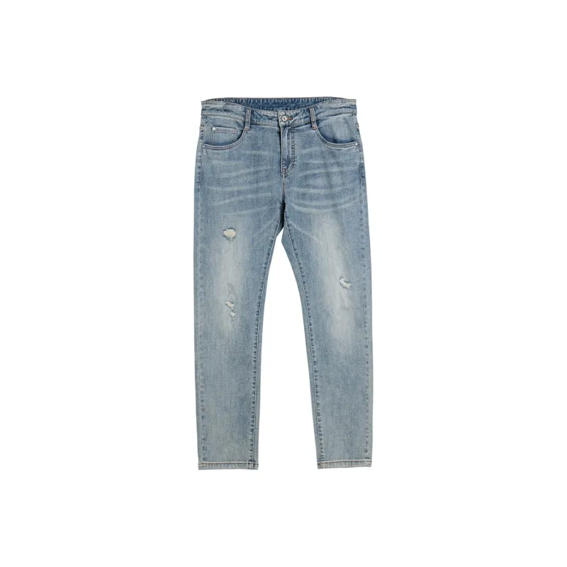 DAVID NAMAN SS24 Jeans Men's Light Blue-0