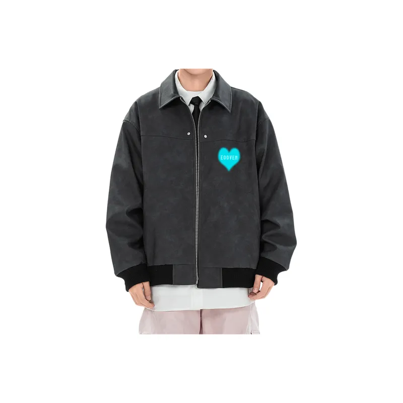 EOOVEN Leather Jackets Unisex-3