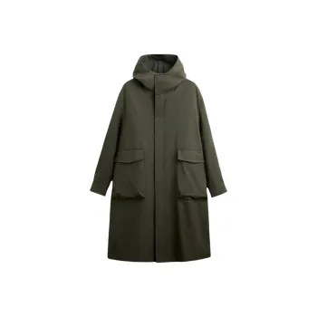 ZARA Parka Coats Men Green