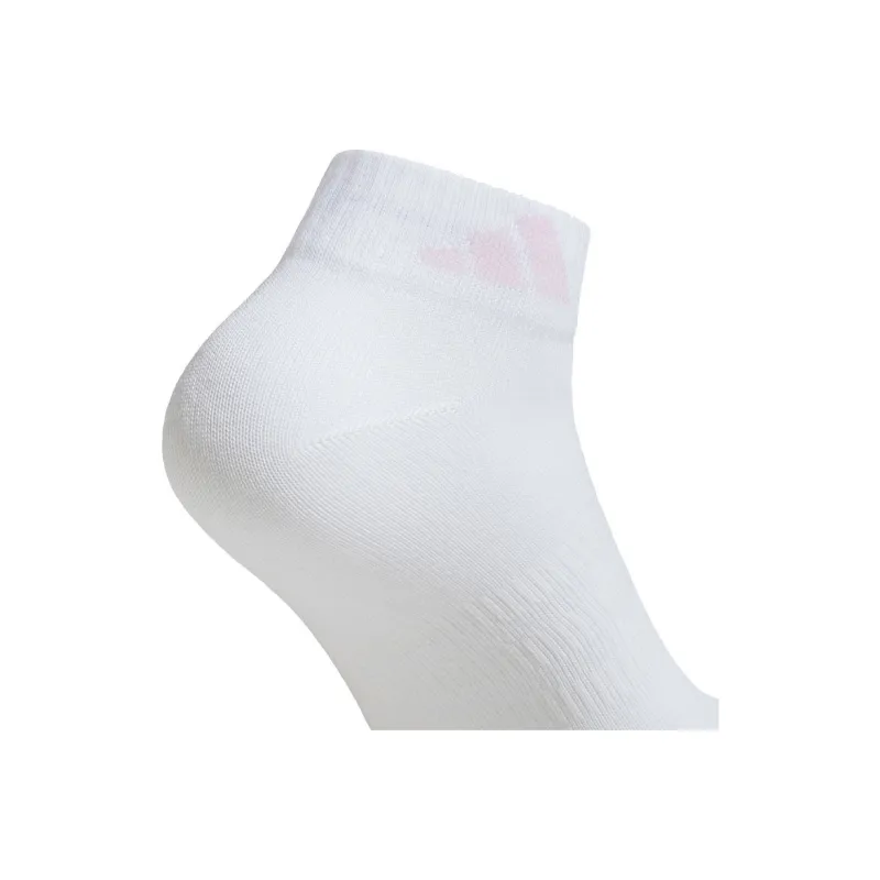 Adidas Ankle Socks Women's 2 Pack White/Red-1