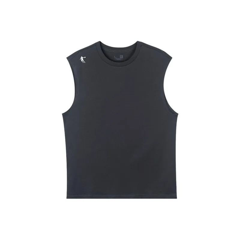 QIAODAN Men's Training Series Tank Top Men's Black Sand Gray-0