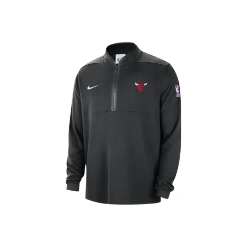 Nike Chicago Bulls Men's Nike Nba 1/2 Zip Long Sleeve Top