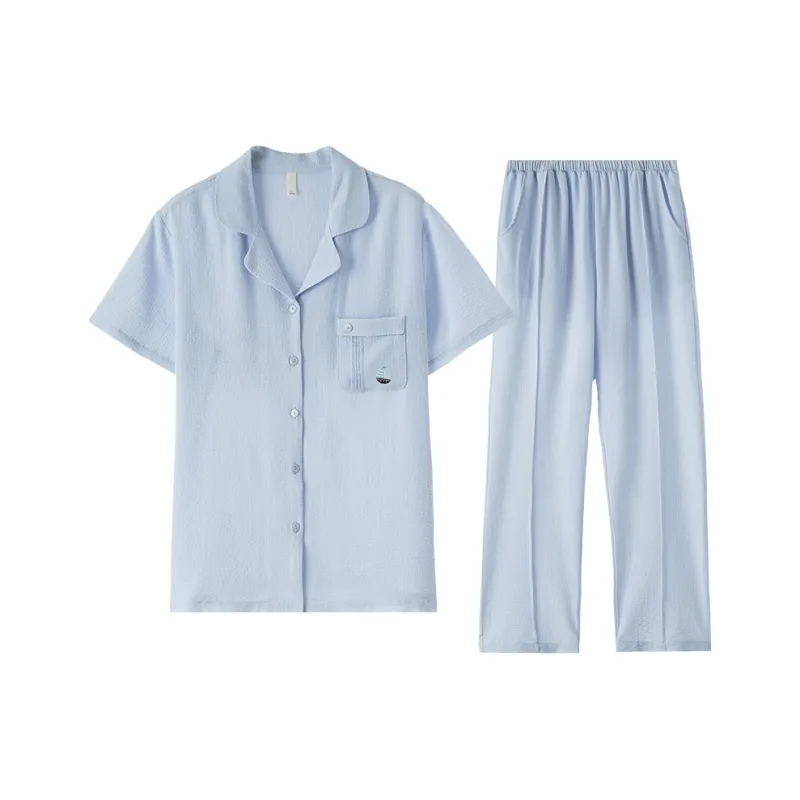 PBENO PD Pajama Set Women's Sky Blue-0