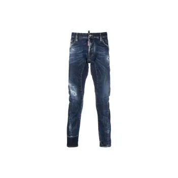 DSQUARED 2 Straight Leg Distressed Skinny Jeans
