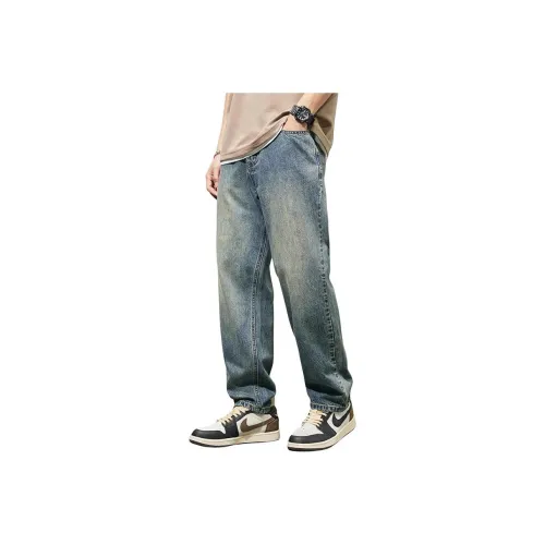 Tonlion Jeans Men's Vintage Blue