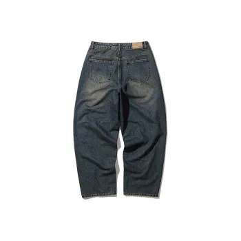 1993STUDIO American Vintage Unique Design Jeans Unisex Dark Blue
