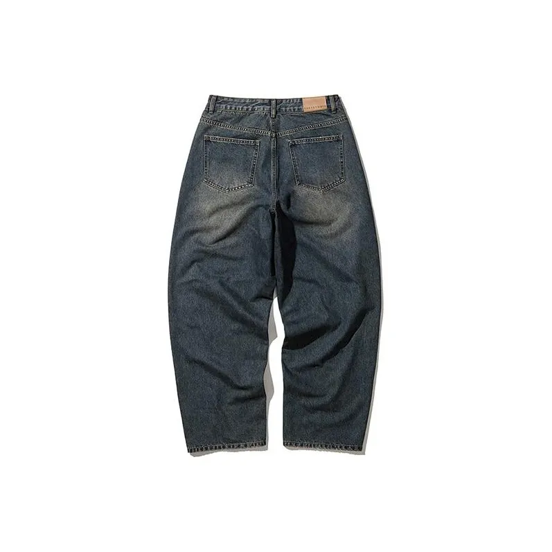 1993STUDIO American Vintage Unique Design Jeans Unisex Dark Blue-0