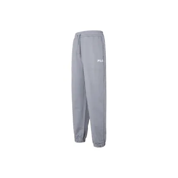 FILA Valentine's Day Collection Knitted Sweatpants Men Blue Brick Gray
