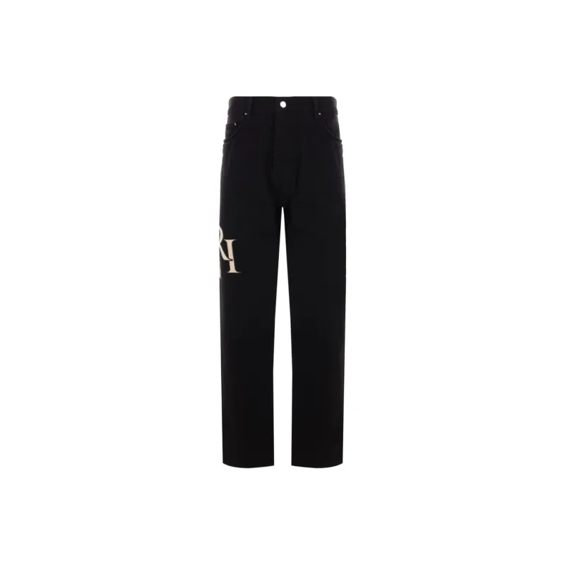 AMIRI Staggered Logo Straight Jean-0