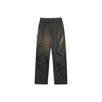 FUERZA Solid Color Urban Techwear Parachute Workwear Pants Unisex
