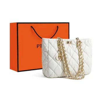 PT'SON PU Portable Underarm Shoulder Bag Regular Women's White