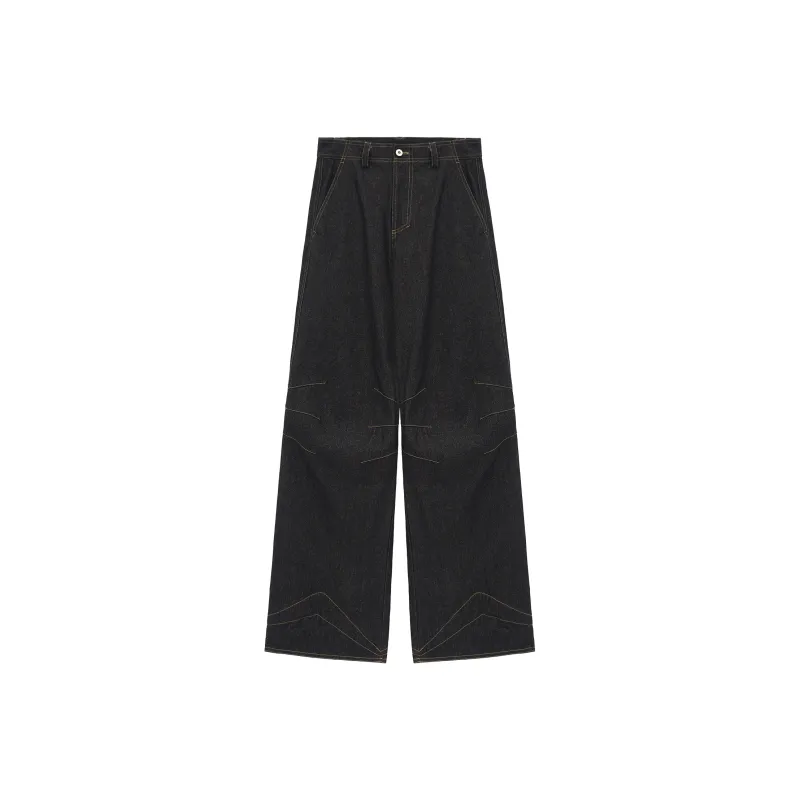 UNVESNO Jeans Unisex Black-0
