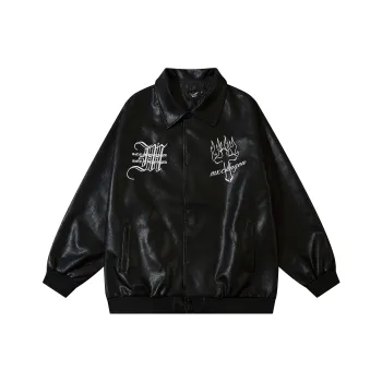 CULT OF INDIVIDUALITY Leather Jacket Men's Black