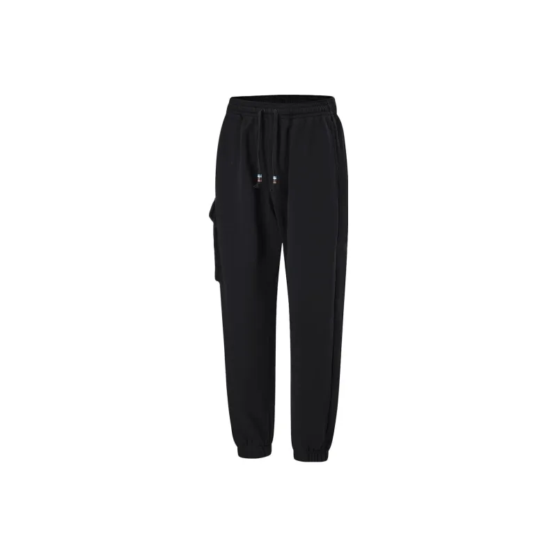 LiNing Knitted Sweatpants Men Black-0