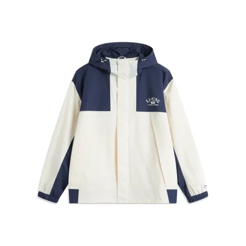 LiNing Lotus Leaf Trench Coat Unisex Dark Ship Blue/Ecru