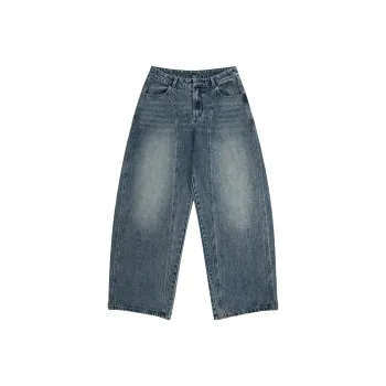 Ghost Mask Jeans Unisex Vintage Blue