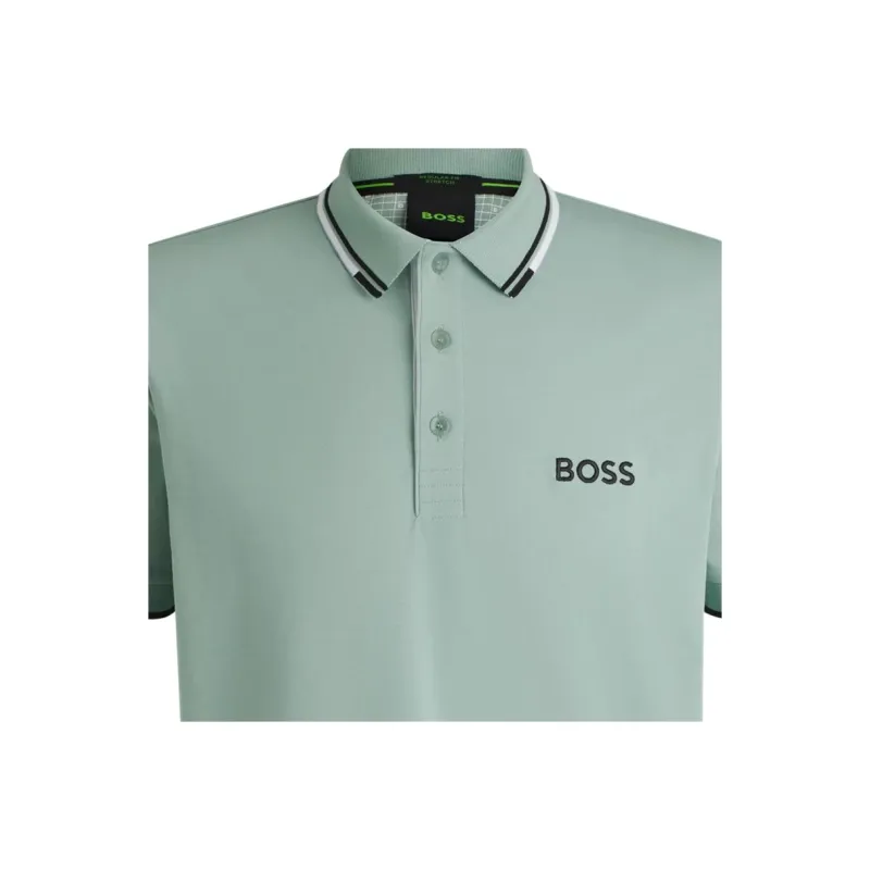 HUGO BOSS Polo Shirt Men's Light Green-1