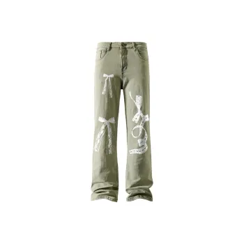 YOSICIL Jeans Unisex Yellow Mud