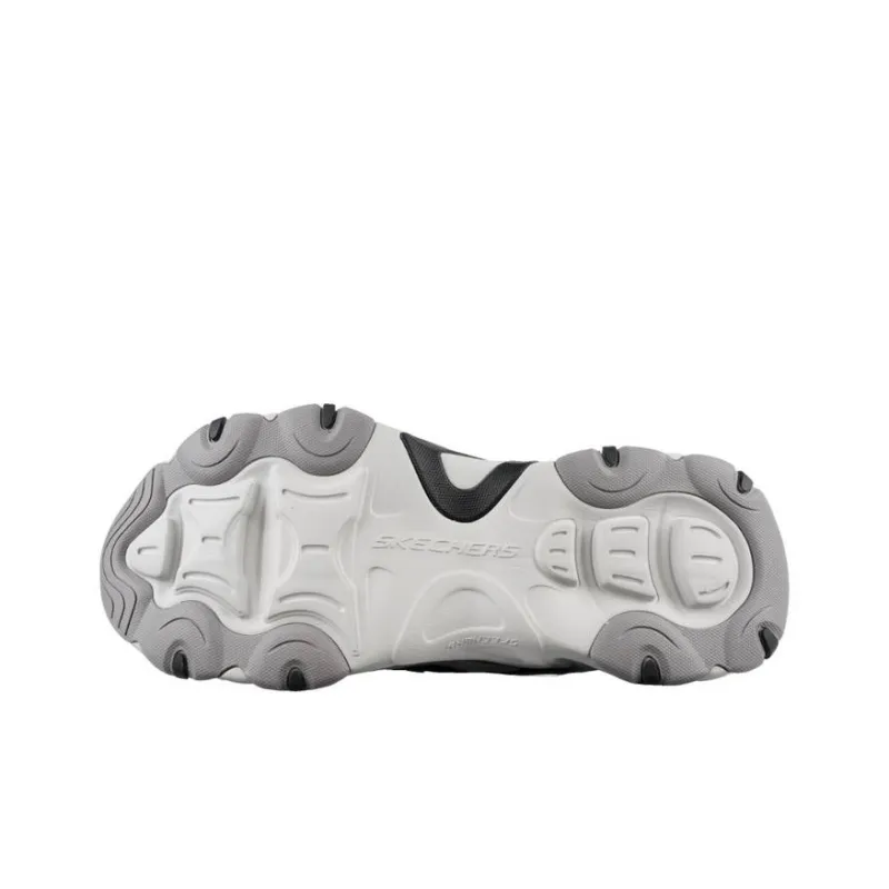 Skechers DLITES Slip Resistant, Abrasion Resistant, And Balanced Low Top Chunky Sneakers Men's Black Gray Green-3
