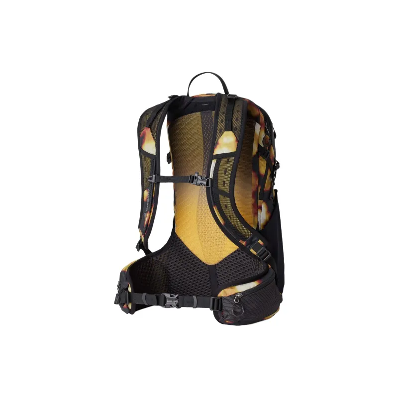 GREGORY Recycled Nylon Outdoor Mountaineering Bag Backpack Unisex Black & Yellow-1