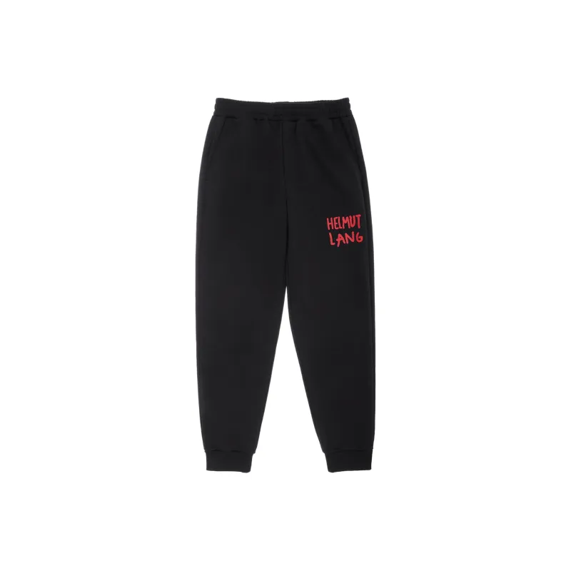 Helmut Lang Knitted Sweatpants Men Black-0