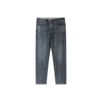 HLA Chinese Dragon Series Jeans Men Black Denim Gradient Medium 67