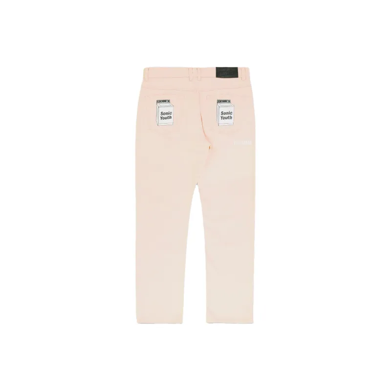 PLEASURES X Sonic Youth Washing Machine Denim Pants-0