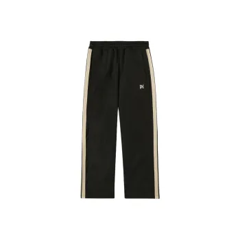 PALM ANGELS Logo Embroidered Wide Leg Pants