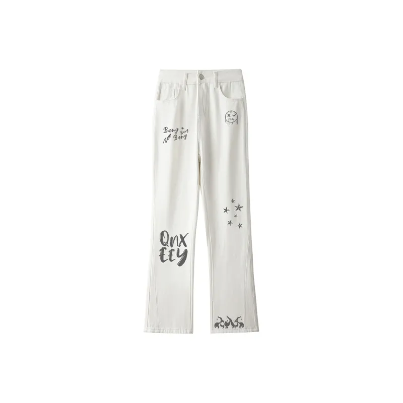 Qnxeey Jeans Unisex-0