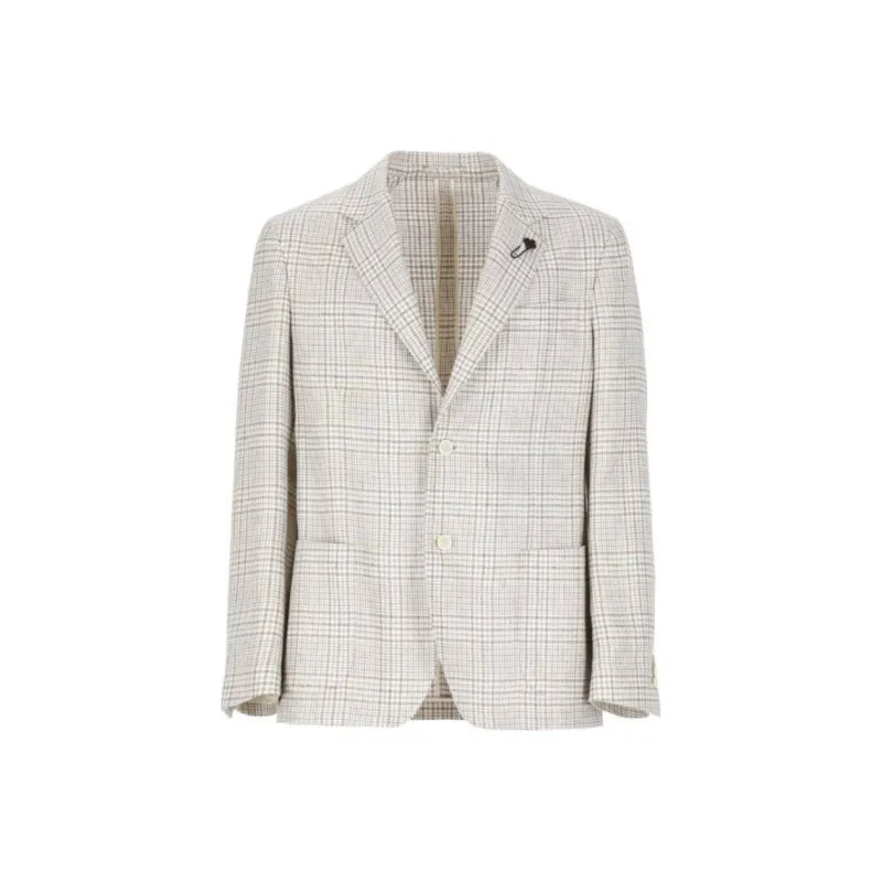LARDINI Checked Blazer-0
