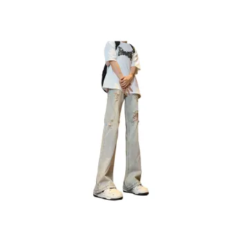 DABAISHA Jeans Unisex Yellow Mud
