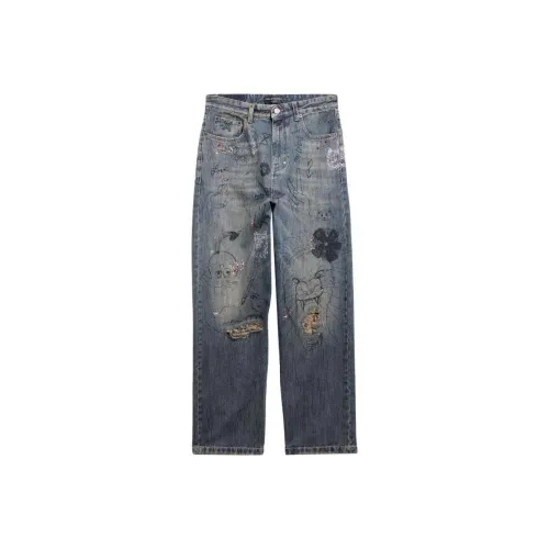 Balenciaga SS23 Jeans Loose Fit Men's Blue